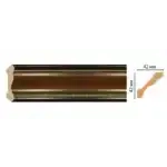 Потолочный карниз 180-51 Decomaster 42x42x2400 мм