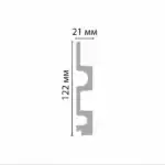 3D панель D302 ДМ DECOMASTER под покраску 122*21*2900 мм