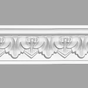 Потолочный плинтус с орнаментом DECOMASTER 95214 гибкий 70*30*2400