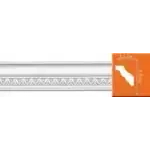 Потолочный плинтус с орнаментом DECOMASTER 95348 35*35*2400