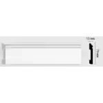 Плинтус напольный D005-115 DECOMASTER 79*13*2400 белый матовый
