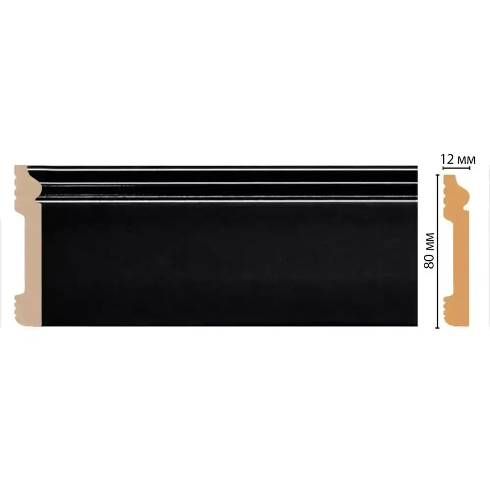 Плинтус напольный D005-195 ДМ DECOMASTER 79*12*2400 мм Плинтус напольный D005-195 ДМ DECOMASTER 79*12*2400 мм