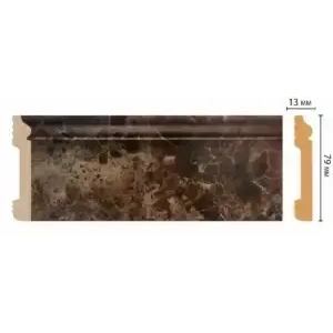 Плинтус напольный D005-713 DECOMASTER мрамор 79*13*2400 мм