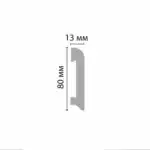 Плинтус напольный D037 ДМ DECOMASTER 80*13*2000