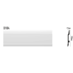 Плинтус напольный D104 ДМ DECOMASTER 150*17*2000 мм