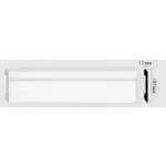 Плинтус D105-115 Decomaster белый матовый 107*12*2400 мм