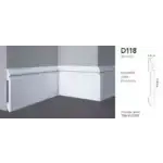 Плинтус напольный D118 DECOMASTER 138*18*2000 мм