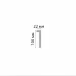 Плинтус напольный D171 DECOMASTER 100*22*2000 мм