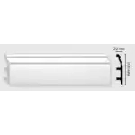Плинтус белый D232-115 DECOMASTER 100*22*2400 мм