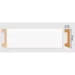 Плинтус напольный D234-115 DECOMASTER белый матовый 58*16*2400 мм