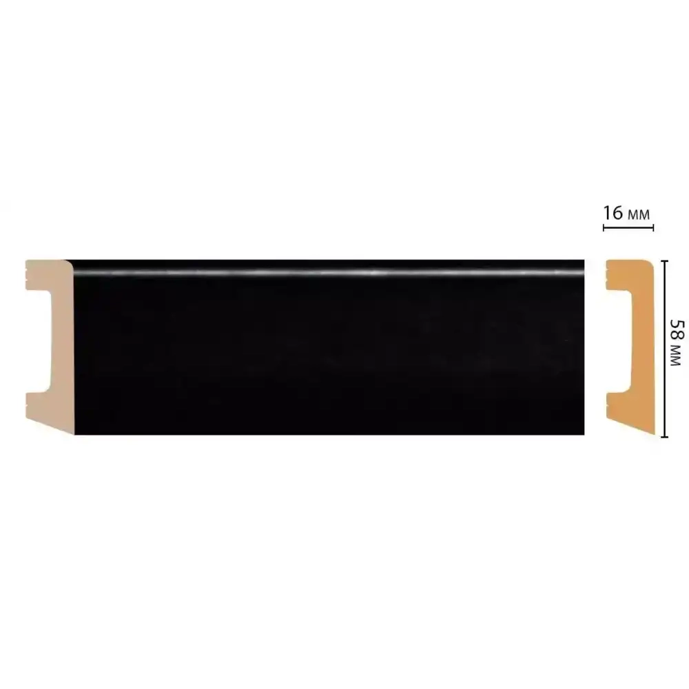 Плинтус напольный DECOMASTER D234-195 58*16*2400 мм Плинтус напольный DECOMASTER D234-195 58*16*2400 мм