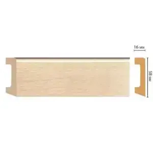 Плинтус напольный DECOMASTER D234-71 58*16*2400 мм
