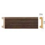 Плинтус напольный D234-81 DECOMASTER орех 58*16*2400 мм