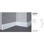 Плинтус напольный D234 ДМ DECOMASTER D234 ДМ 58*16*2000 мм