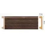Плинтус напольный D235-81 DECOMASTER орех 80*17*2400 мм