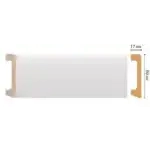 Плинтус напольный D235 DECOMASTER 80*17*2000 мм