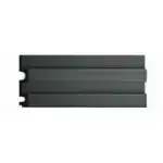 3D панель D302-112 DECOMASTER черный антрацит 122*21*2900 мм