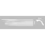 Плинтус потолочный DP-353 DECOMASTER 83*113*2400 мм
