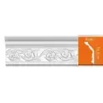 Потолочный плинтус с орнаментом DECOMASTER DT 303 гибкий 143*60*2400
