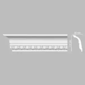 Потолочный плинтус с орнаментом DECOMASTER DT-168 150*80*2400