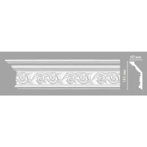 Потолочный плинтус с орнаментом DECOMASTER DT-303 143*60*2400