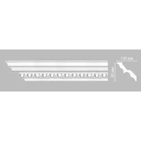 Потолочный плинтус с орнаментом DECOMASTER DT 9808 90*100*2400 Потолочный плинтус с орнаментом DECOMASTER DT 9808 90*100*2400