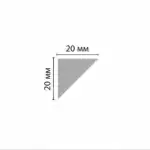 Молдинг D510-115 DECOMASTER белый матовый 20*20*2900 мм