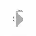 Молдинг D001-115 DECOMASTER белый матовый 26*13*2000 мм