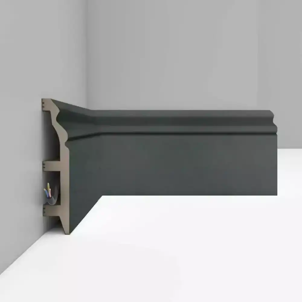 Плинтус напольный D232-112 ДМ DECOMASTER антрацит черный лофт 100*22*2400 мм Плинтус напольный D232-112 ДМ DECOMASTER антрацит черный лофт 100*22*2400 мм