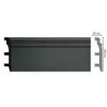 Плинтус напольный D232-112 ДМ DECOMASTER антрацит черный лофт 100*22*2400 мм