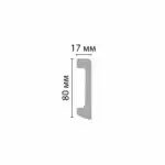 Плинтус лофт D235-1632 DECOMASTER бетон cерый 80*17*2400 мм
