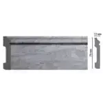 Плинтус напольный D005-1619 DECOMASTER бетон светлый 79*13*2400 мм