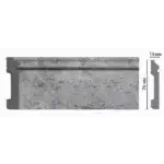 Плинтус напольный D005-1629 DECOMASTER серый бетон 79*13*2400 мм