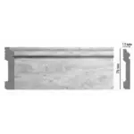 Плинтус напольный D005-1634 DECOMASTER Кварц белый 79*13*2400 мм