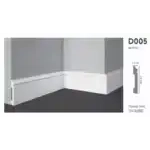 Плинтус напольный D005 ДМ DECOMASTER 79*13*2000 мм