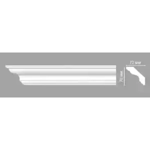 Потолочный плинтус DP-339 DECOMASTER 70*72*2400 мм