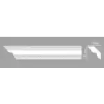 Потолочный плинтус с орнаментом DECOMASTER DT-138 55*55*2400