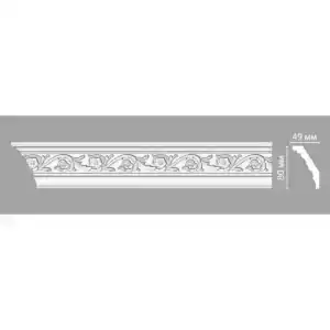 Гибкий потолочный плинтус DT-14F DECOMASTER 80*49*2400 мм