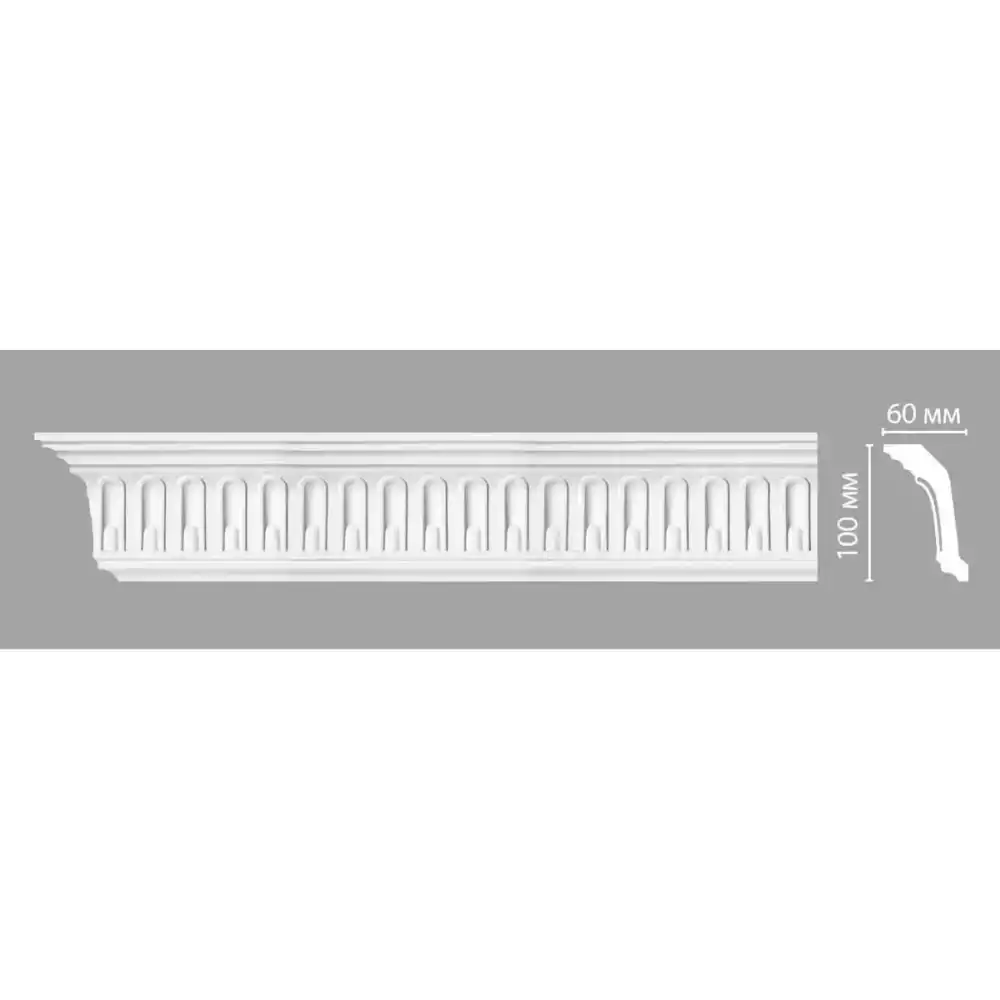 Гибкий потолочный плинтус DT-9813 DECOMASTER 100*60*2400 мм Гибкий потолочный плинтус DT-9813 DECOMASTER 100*60*2400 мм