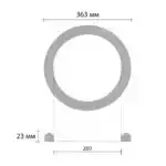 Розетка потолочная 80204 DECOMASTER 363 мм