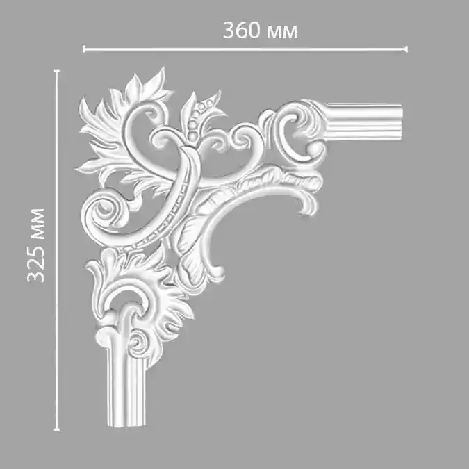 Угол декоративный 97803-2L DECOMASTER 360*325*25 мм Угол декоративный 97803-2L DECOMASTER 360*325*25 мм