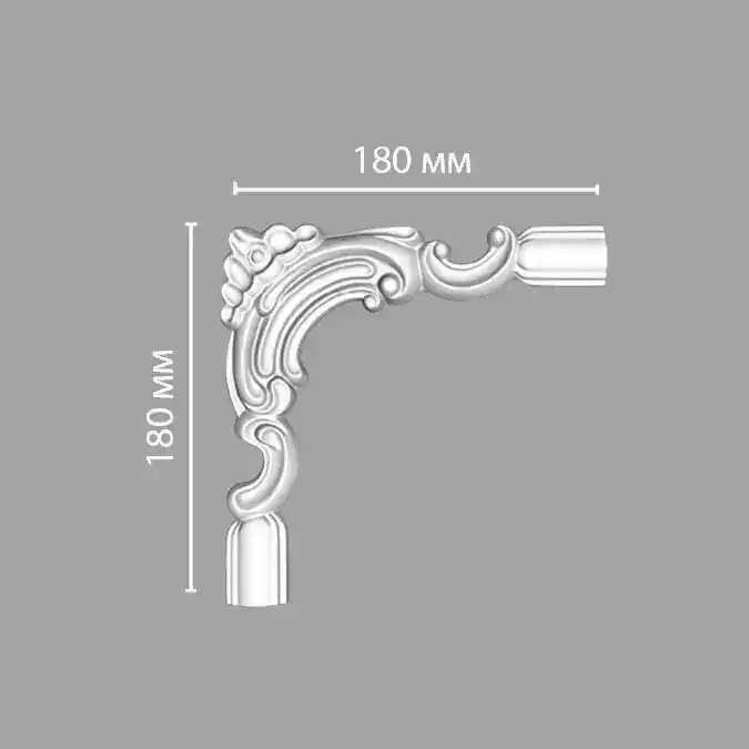 Угол декоративный DP-8032C DECOMASTER 180x180x25 мм Угол декоративный DP-8032C DECOMASTER 180x180x25 мм