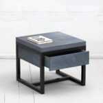 Стол журнальный old drawer фанера-винтажный синий ARCHPOLE
