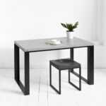 Стол обеденный metalstripe фанера-винтажный серый ARCHPOLE