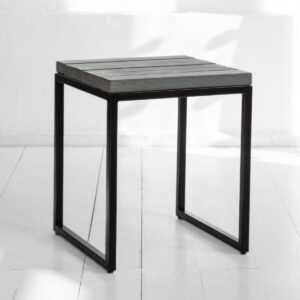 Табурет flatmoon из реек фанера-винтажный серый ARCHPOLE
