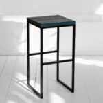 Табурет барный flatmoon из реек фанера-винтажный синий ARCHPOLE