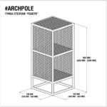 Тумба-стеллаж решето любой цвет ARCHPOLE