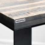 Стол барный metalstripee старая доска-коричневая ARCHPOLE