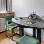 Стол обеденный старый друг столешница-старая доска серая ARCHPOLE
