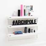 Полка минимализм фанера-винтажный белый ARCHPOLE